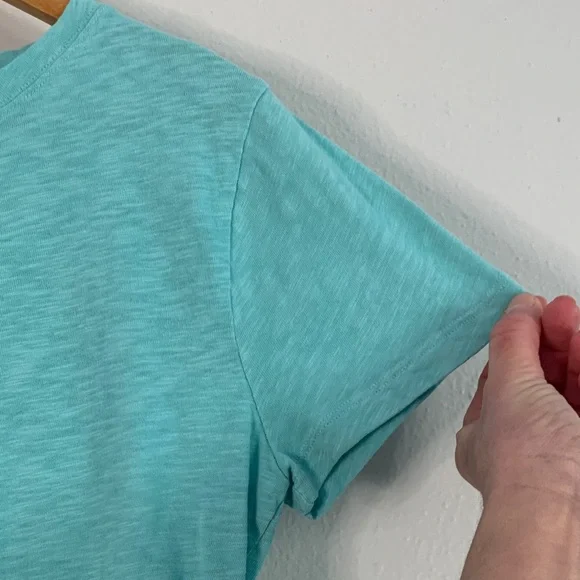 Crew Girlfriend Tee Set of 2 Medium 100% Cotton Pink Blue Basic T-Shirts - Picture 4 of 11